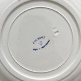 4 deep ironware plates “Colbert” Creil and Montereau