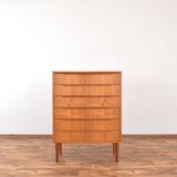 Commode à tiroirs en teck, Danemark, 1960