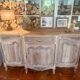 Antique grand buffet in solid oak – Louis XV style – Bleached wood –