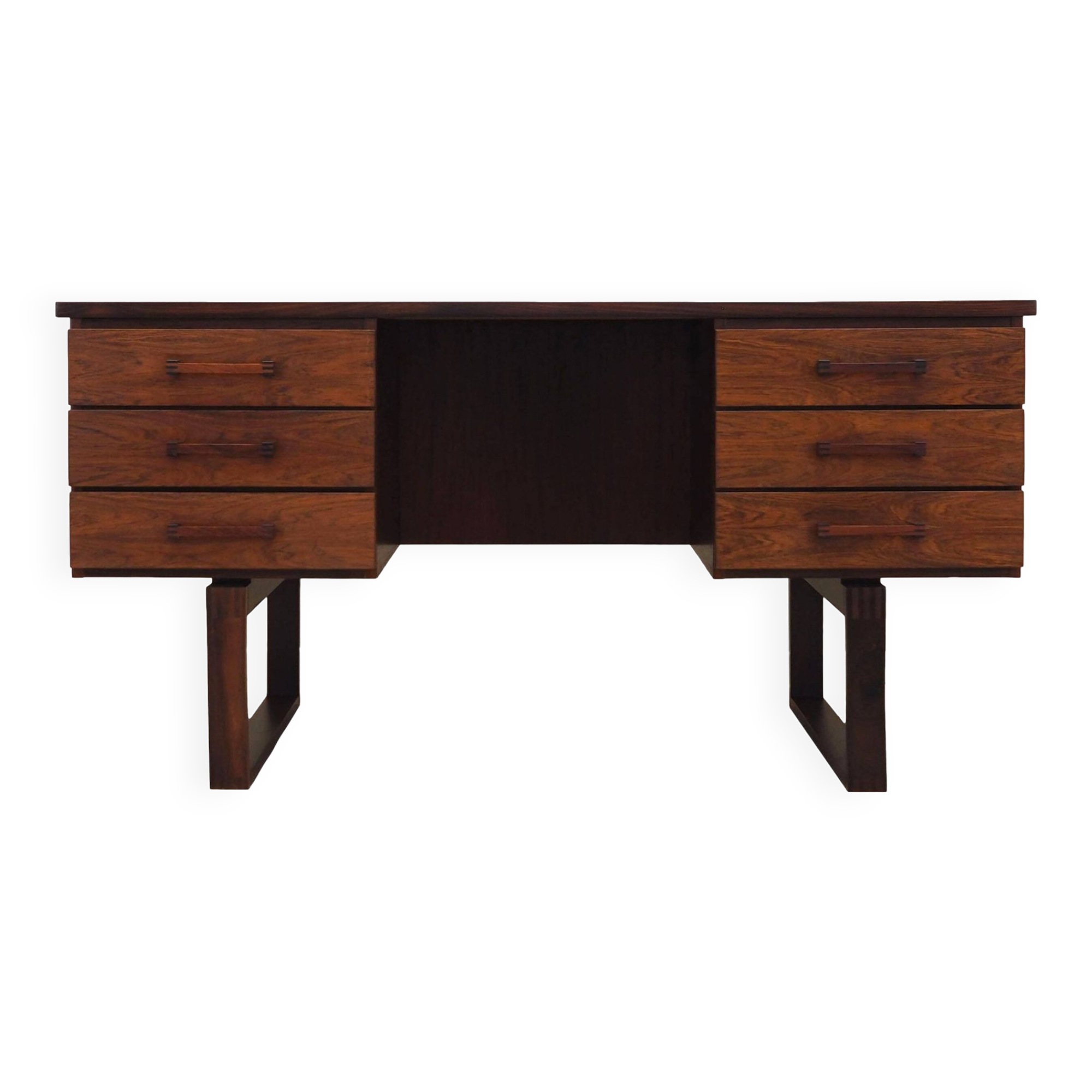 Bureau en palissandre, design danois, années 1960, designer : Torben Valeur & Henning Jensen, fabricant : Dyrlund