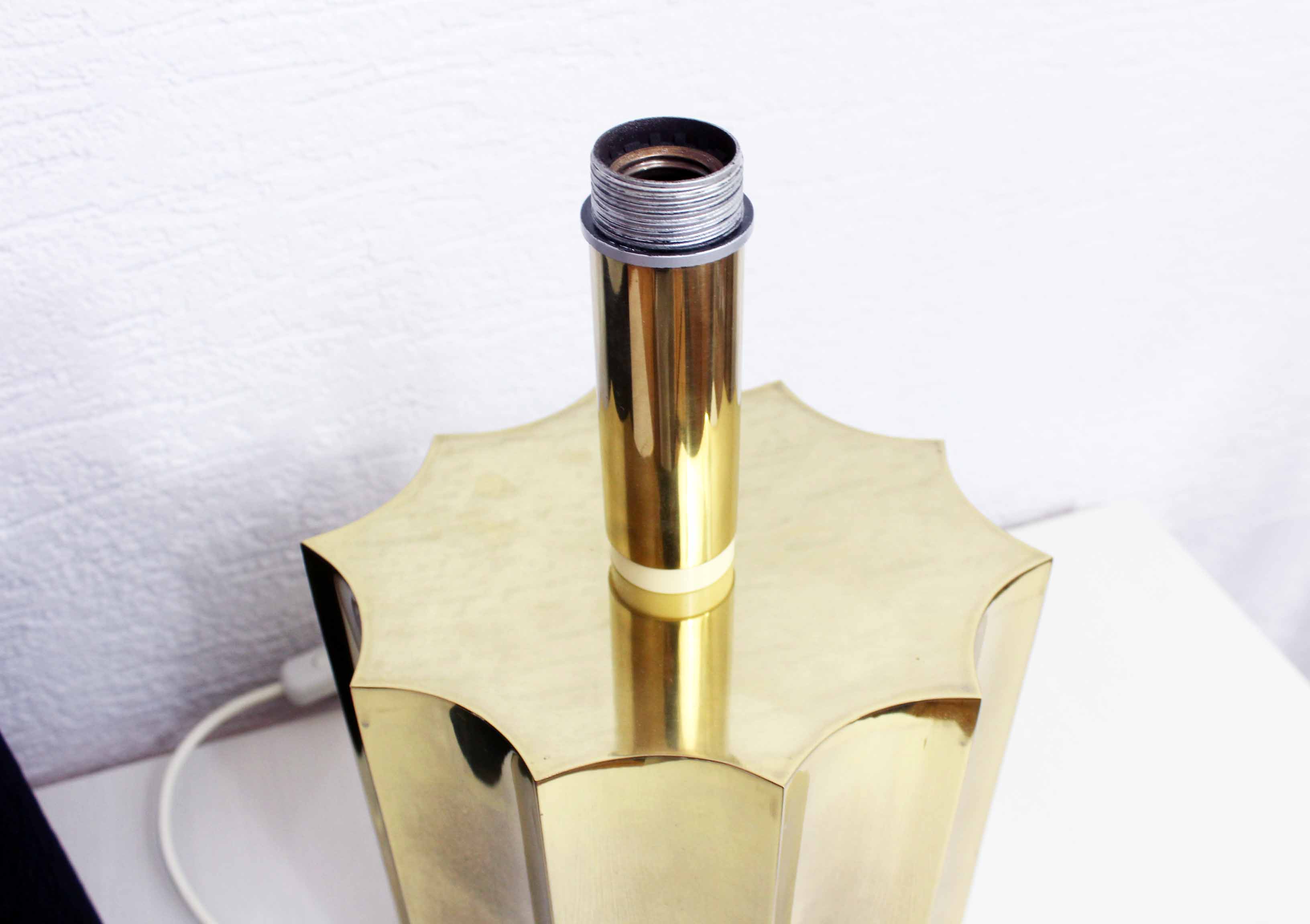 Lampe de table italienne en laiton