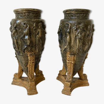 Plaster vases