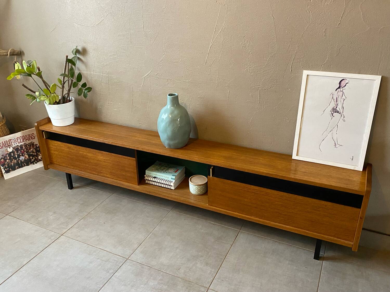 Vintage Maurice Pré attribution sideboard (shallow)