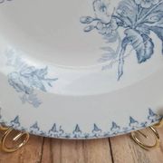 Antique hollow plate Sarreguemines model Flore