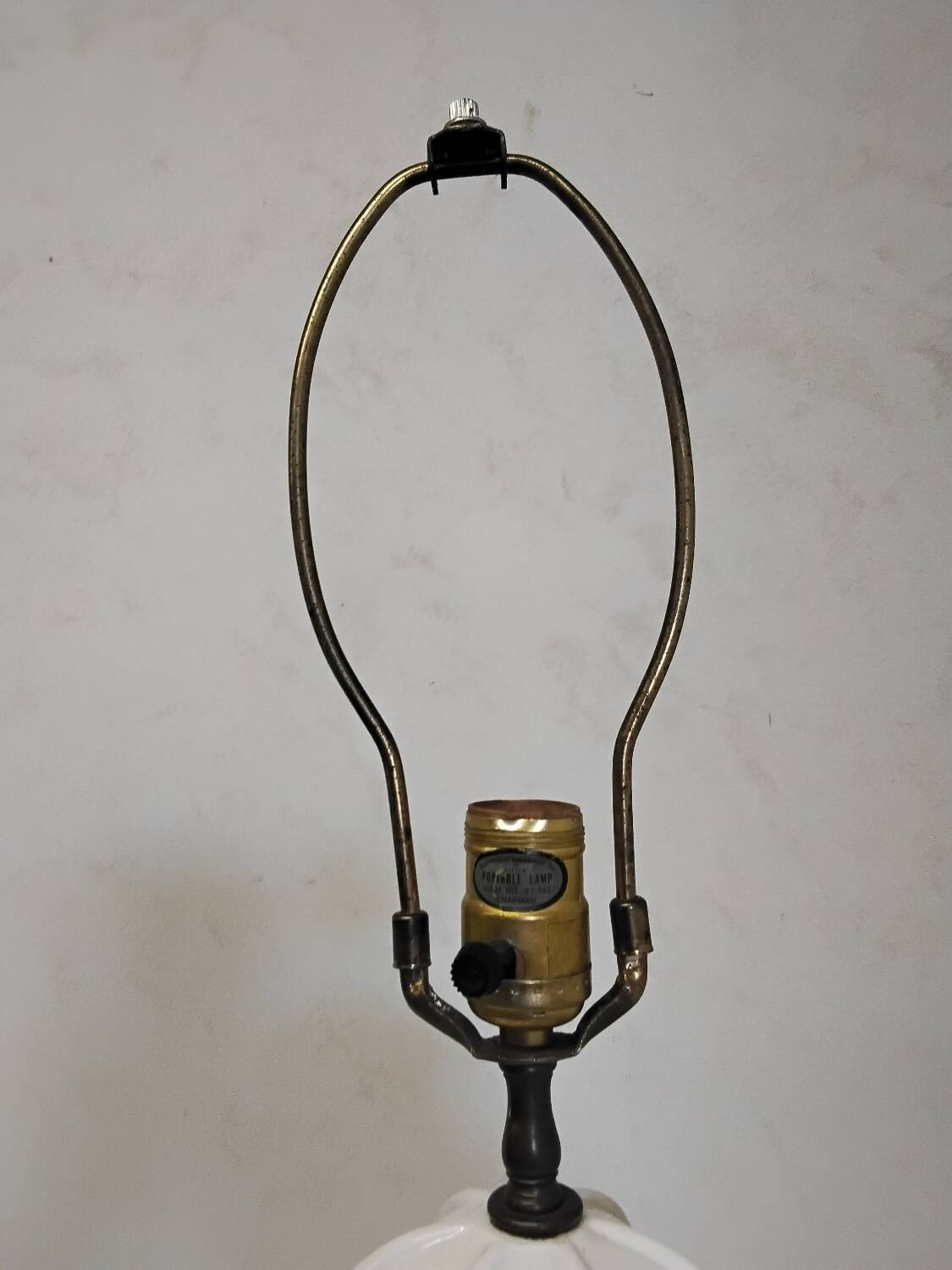 Large Hollywood Regency Style Ceramic Lamp Base