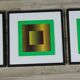 Triptyque Vintage Art Optique - Victor Vasarely - Cadres 40x40cm