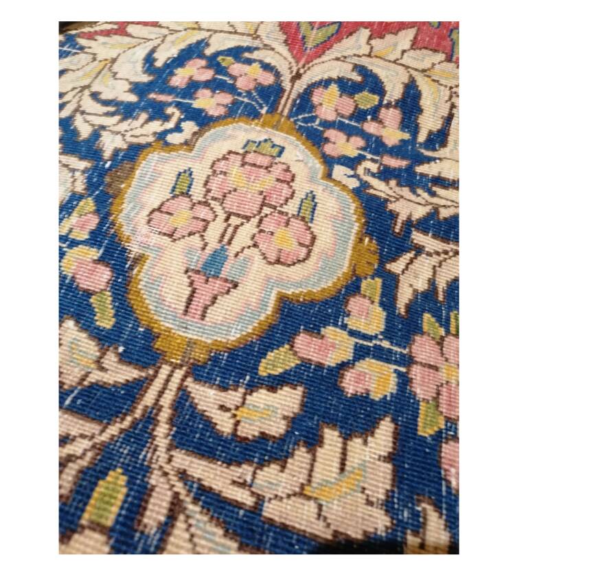 Large hand-knotted Persian Kerman carpet – wool – 402 × 304 cm