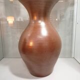Large iridescent stoneware vase