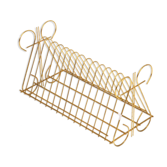 50 years Golden metal magazine rack