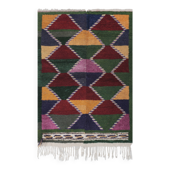 Tapis vintage turc de oushak tissé à la main 108x150 cm