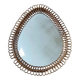 Grand miroir vintage en rotin et bambou