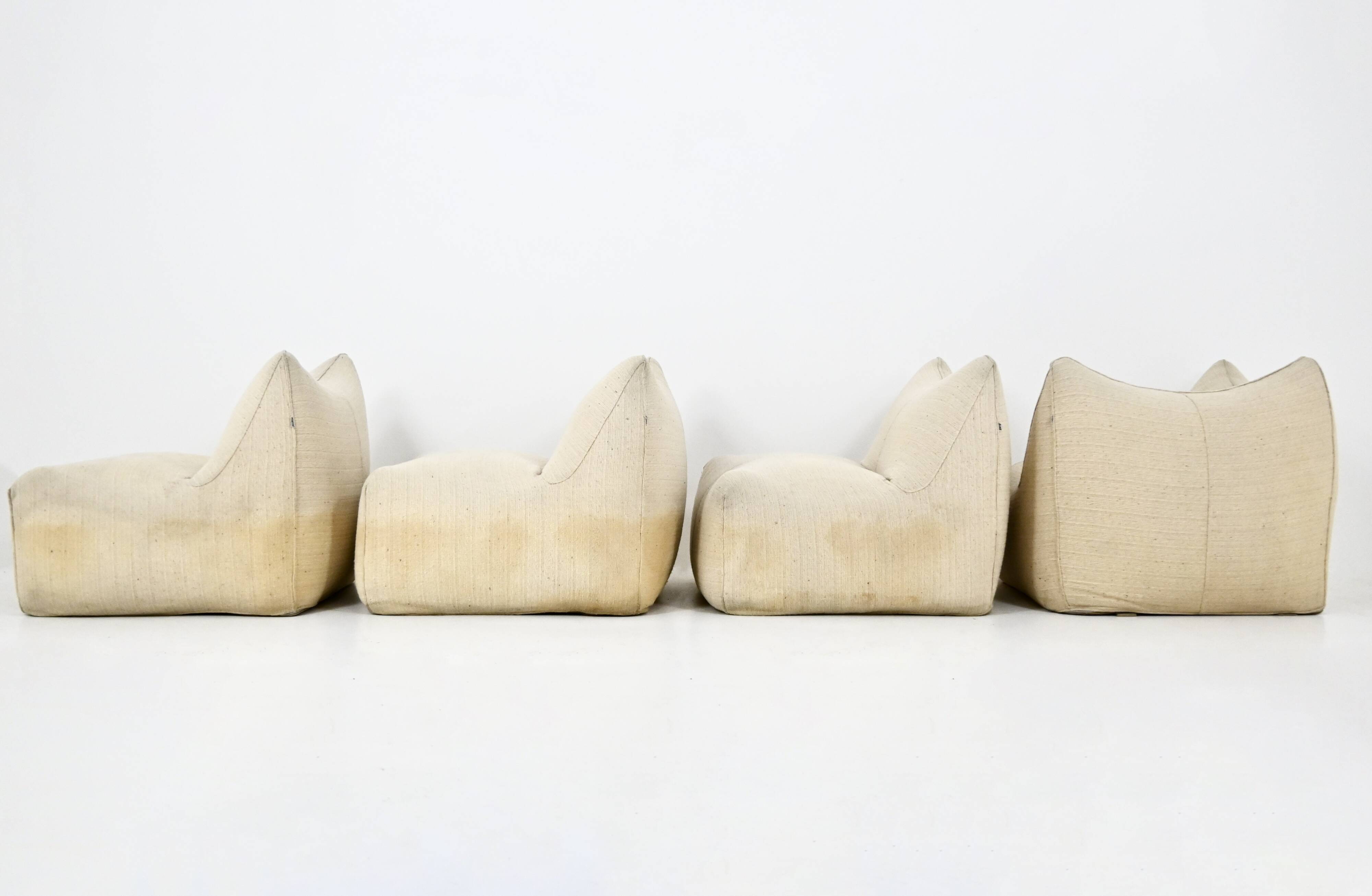 Modular canapé "Le Bambole" by Mario Bellini for B&B Italia, 1970s.