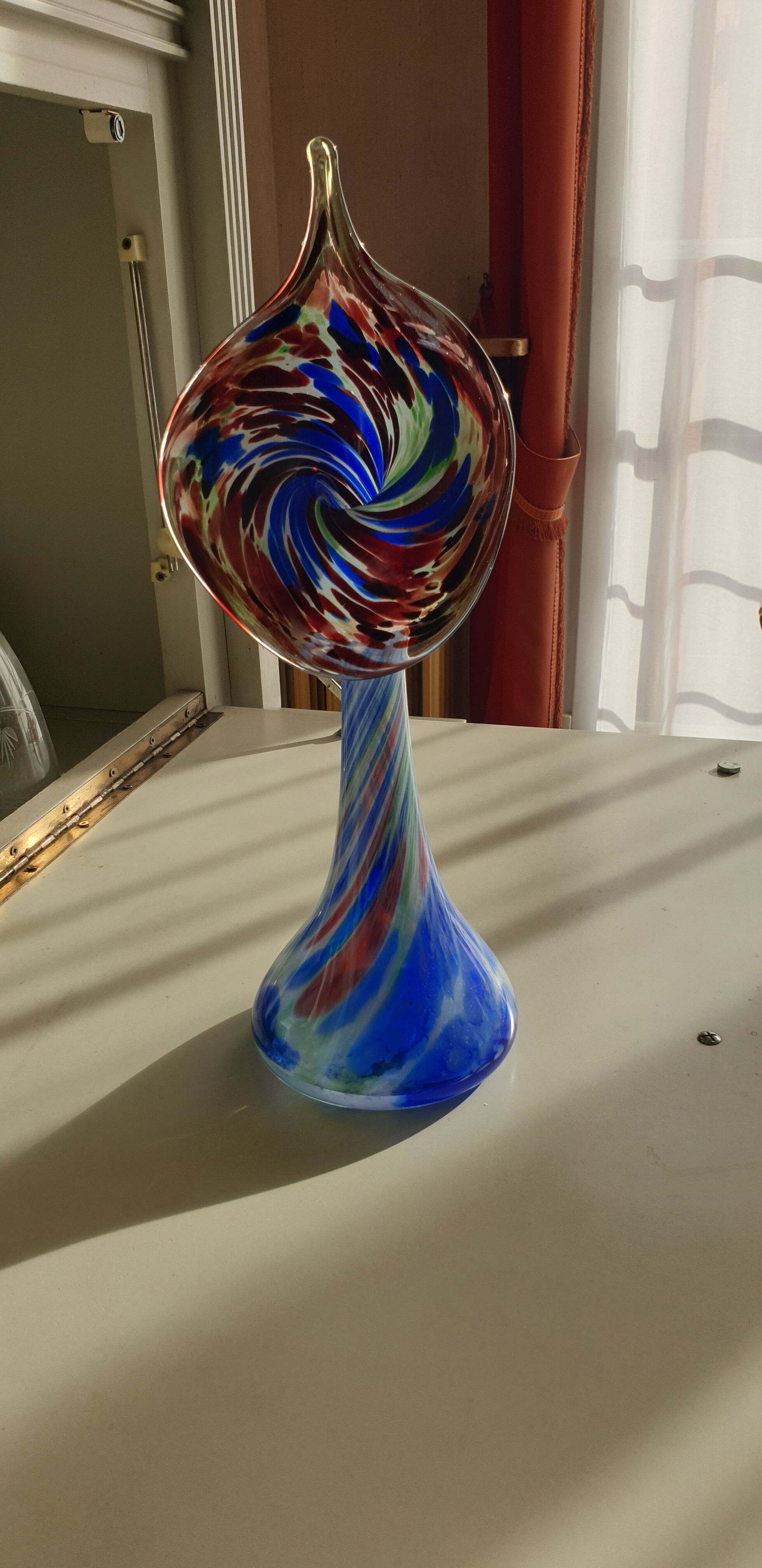 Blown glass vase