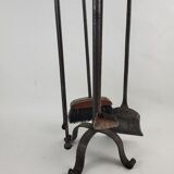Wrought iron fireplace servant