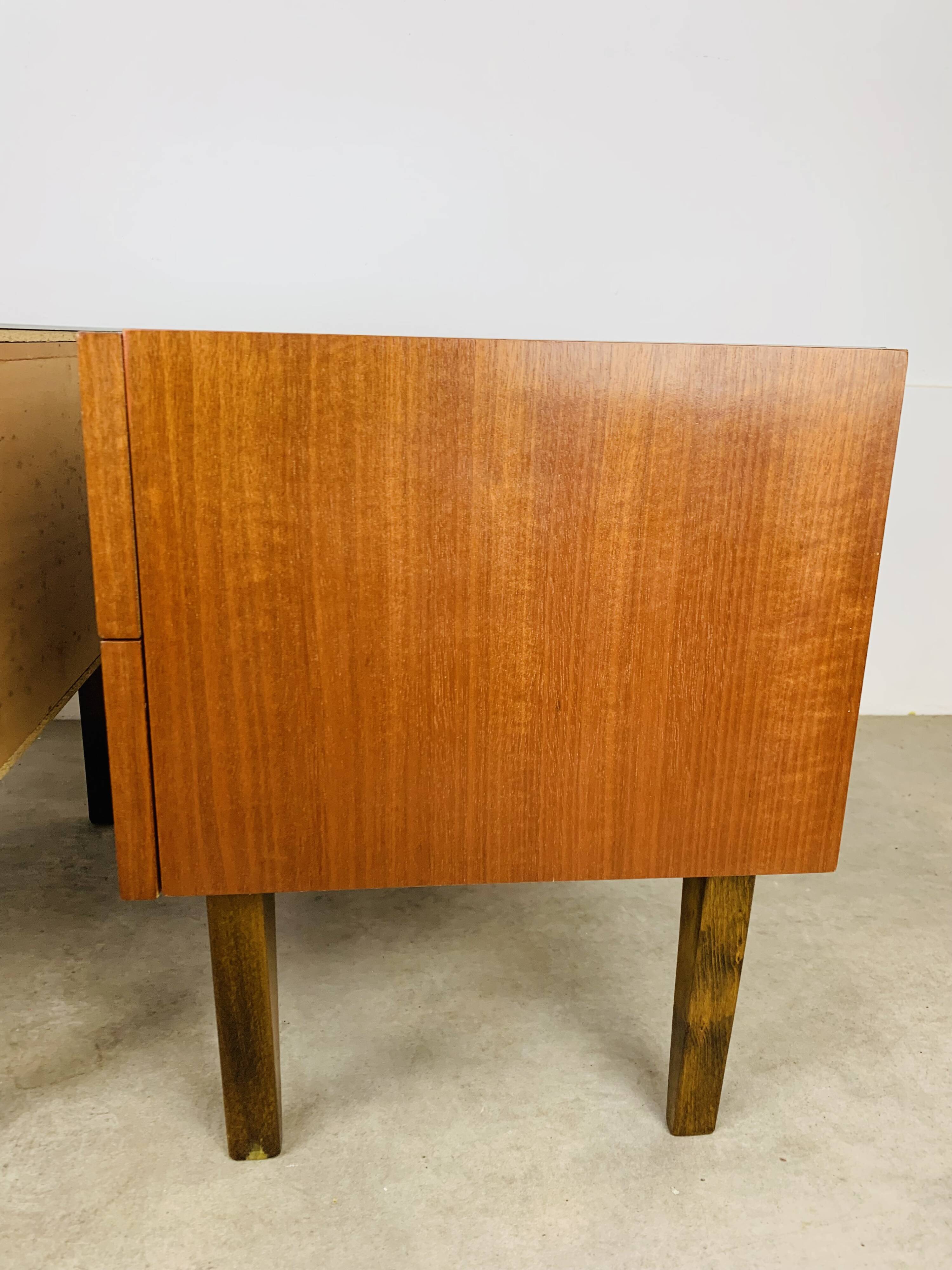 Pair of Scandinavian teak bedside tables, 1960s