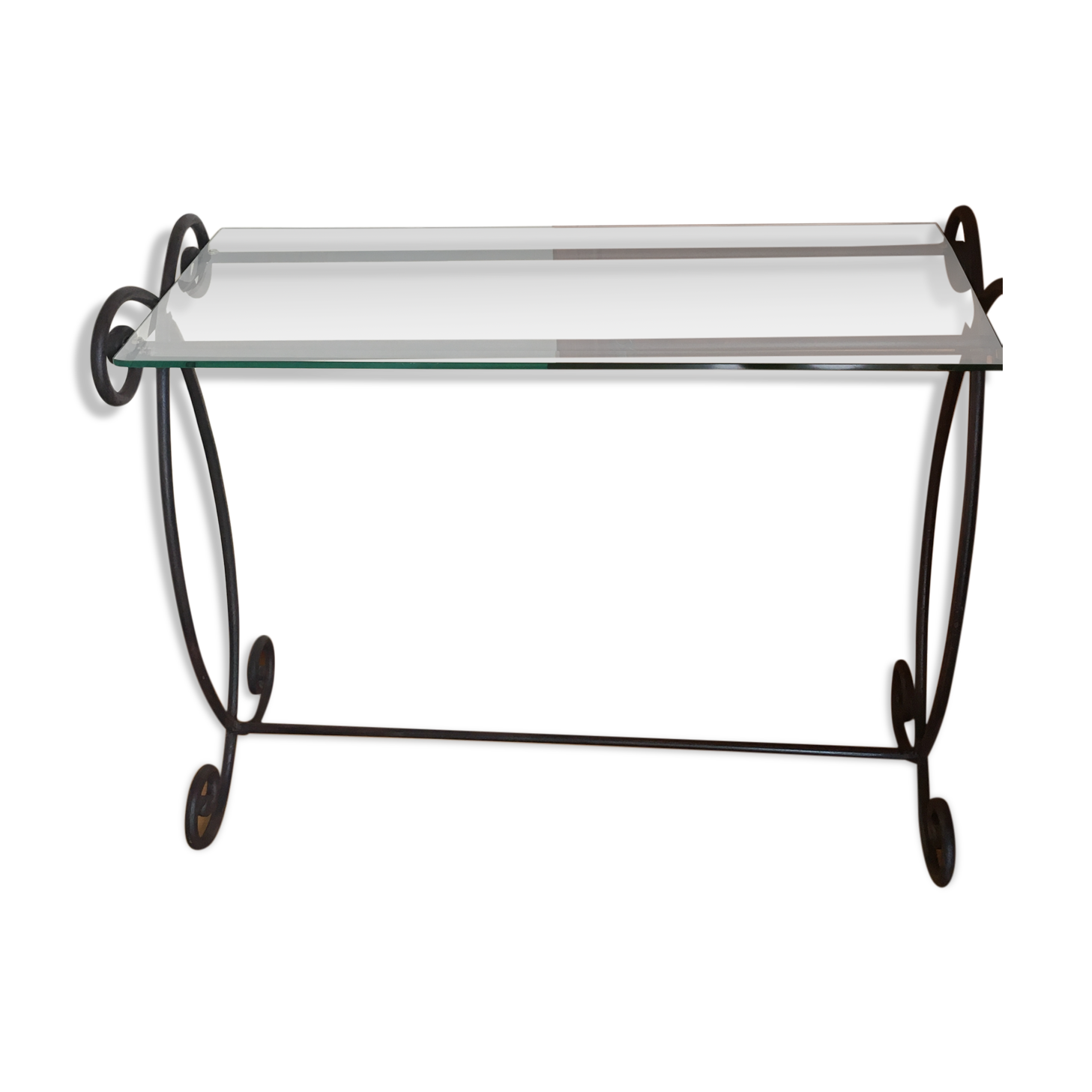 Vintage wrought iron console