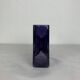 Diabolo vase signed Christian Tortu, blown glass in purple.