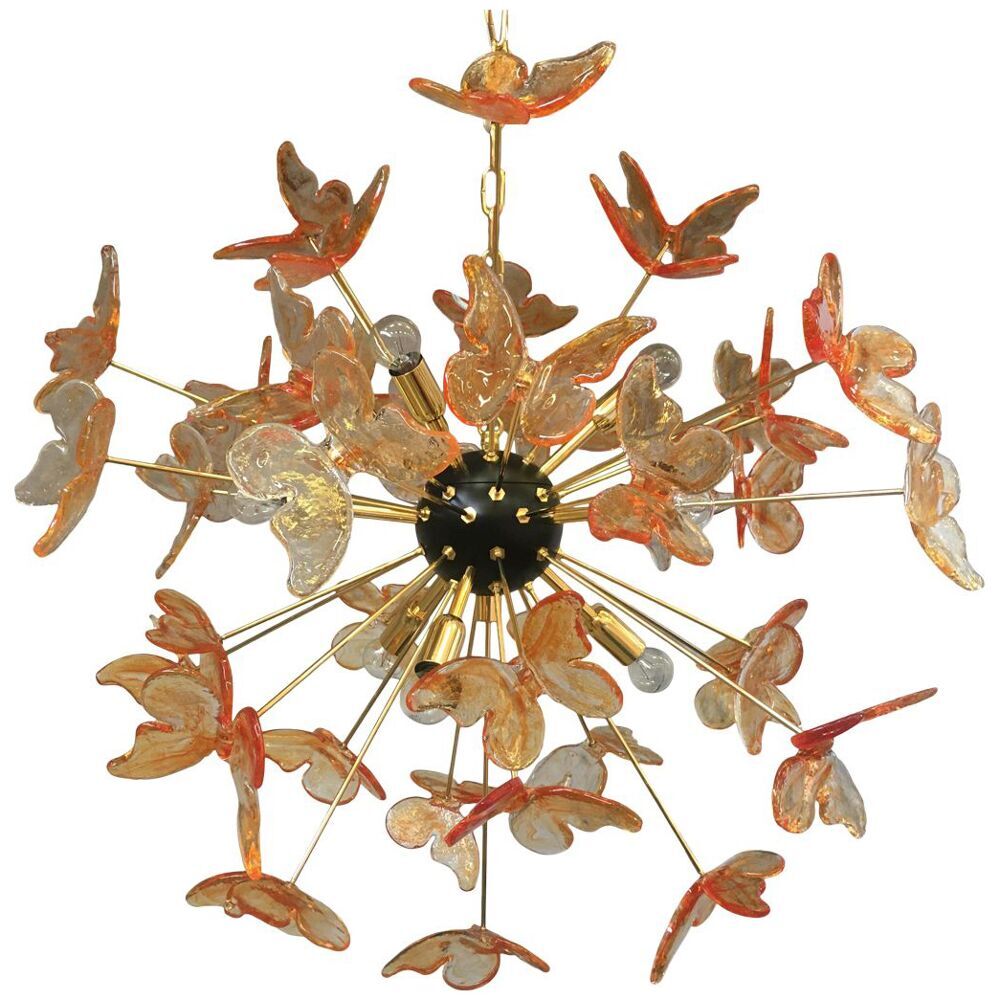 Sputnik Murano glass chandelier