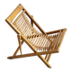 Chaise longue enfant en bambou & hêtre vintage 1950