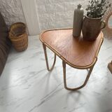 Small banbou tripod table from the 70s