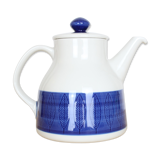 Koka ceramic teapot by Rörstrand Sweden, blue and white