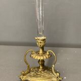 Vase cornet old, soliflore bronze