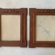 Old wood frame / carved knot