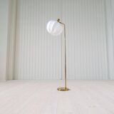 Mid-century modern brass floor lamp Bergboms G-03, Sweden, 1960s