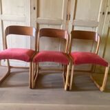 Set of 3 Baumann sled chairs