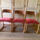 Série de 3 chaises traîneau Baumann