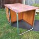 Vintage modernist schoolmaster desk