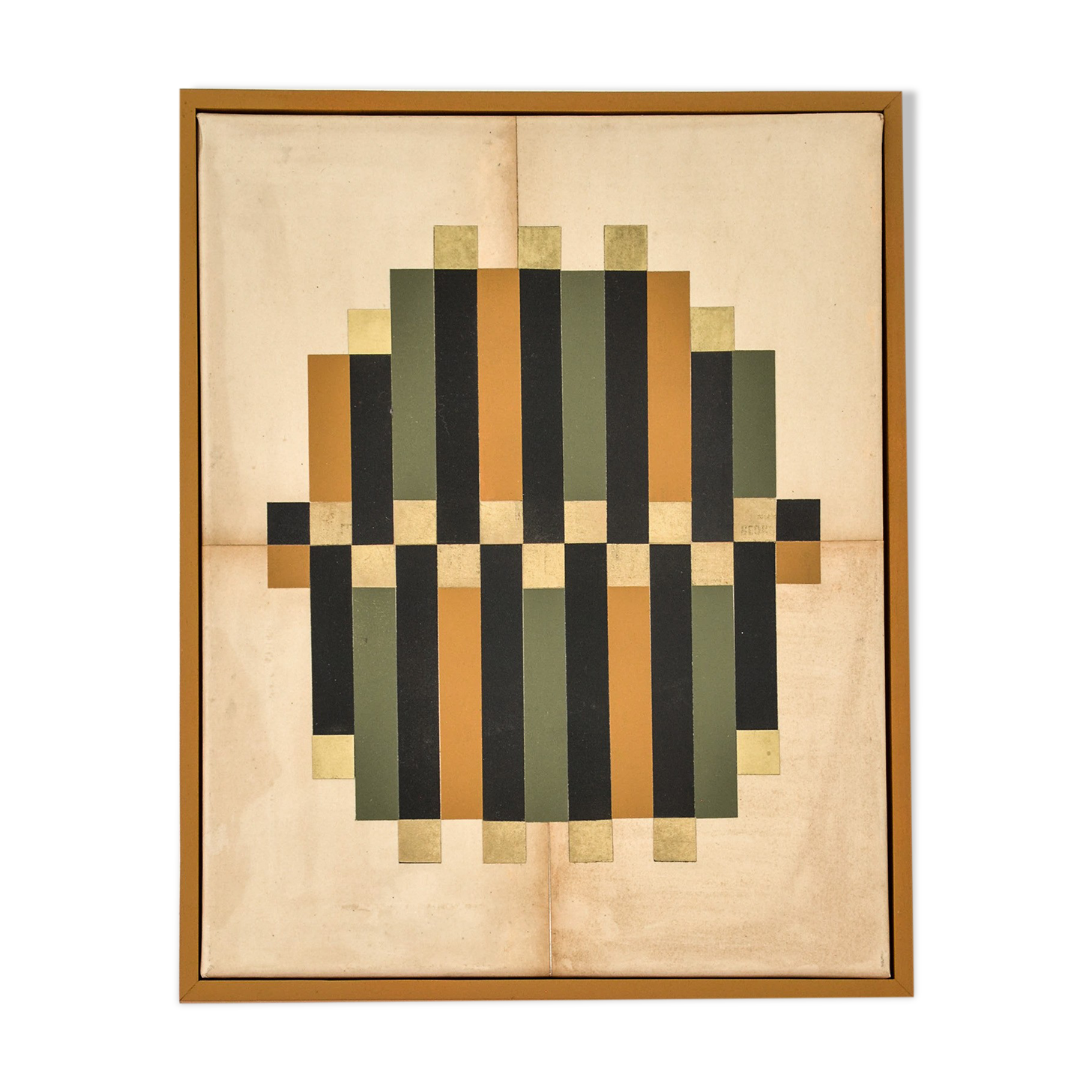 Collage on canvas • stripe t2 • signed eawy