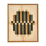 Collage on canvas • stripe t2 • signed eawy