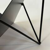 Vintage coffee table steel wire  eclectic 80s design