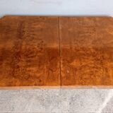 Elm coffee table glass bar, 70s