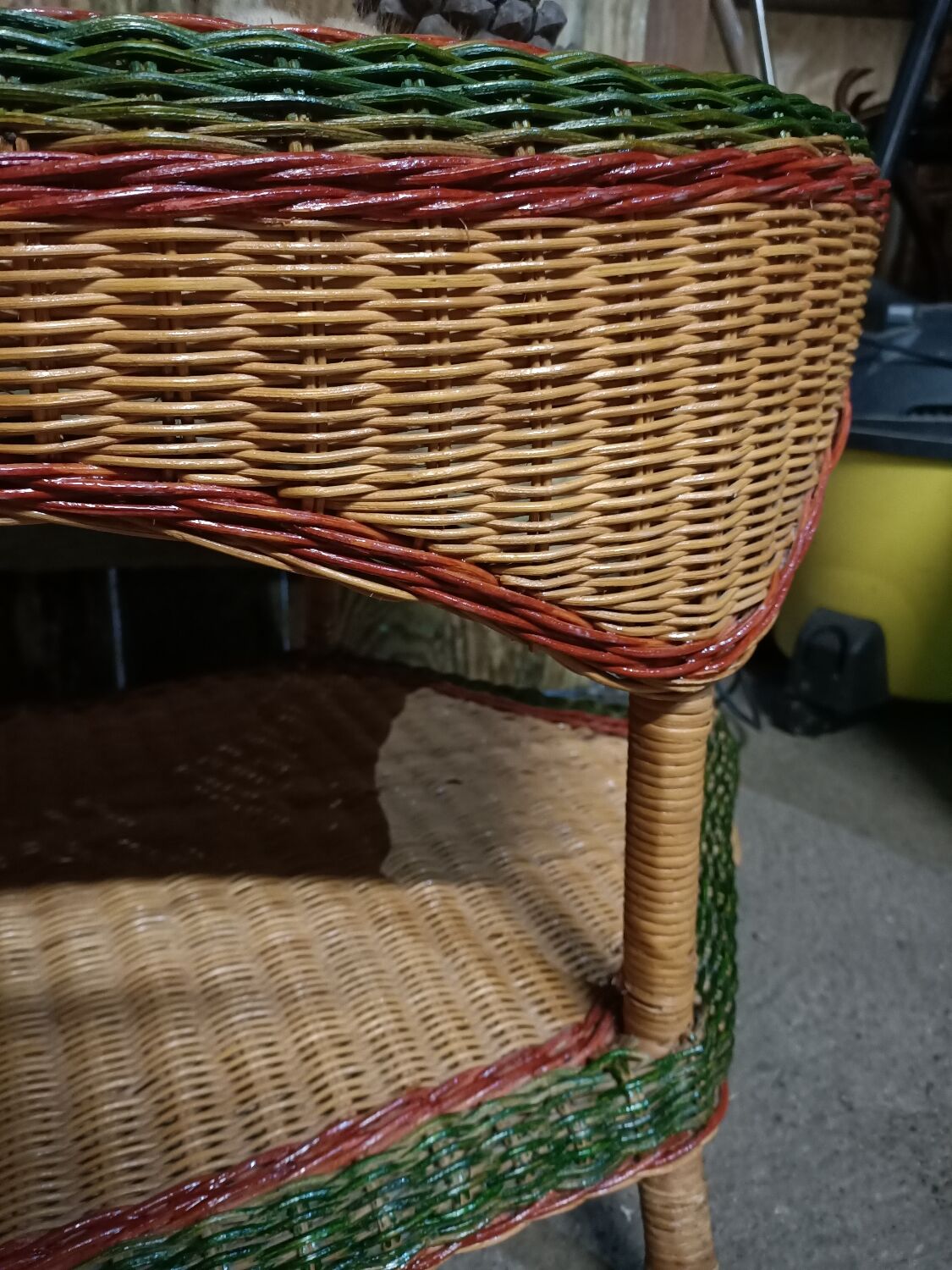 Rattan coffee table