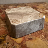 Ashtray, beige marble catch-all.