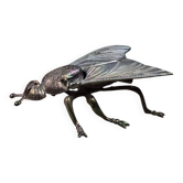 Large vintage iridescent metal fly – Decorative box or ashtray