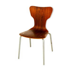 Chaise en teck et métal