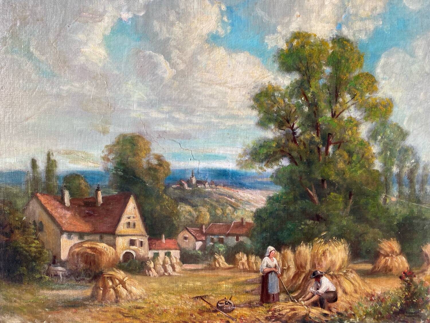 Country landscape signed