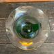 Vintage Murano Glass Vase with Orange and Yellow Flower Decoration, Italy