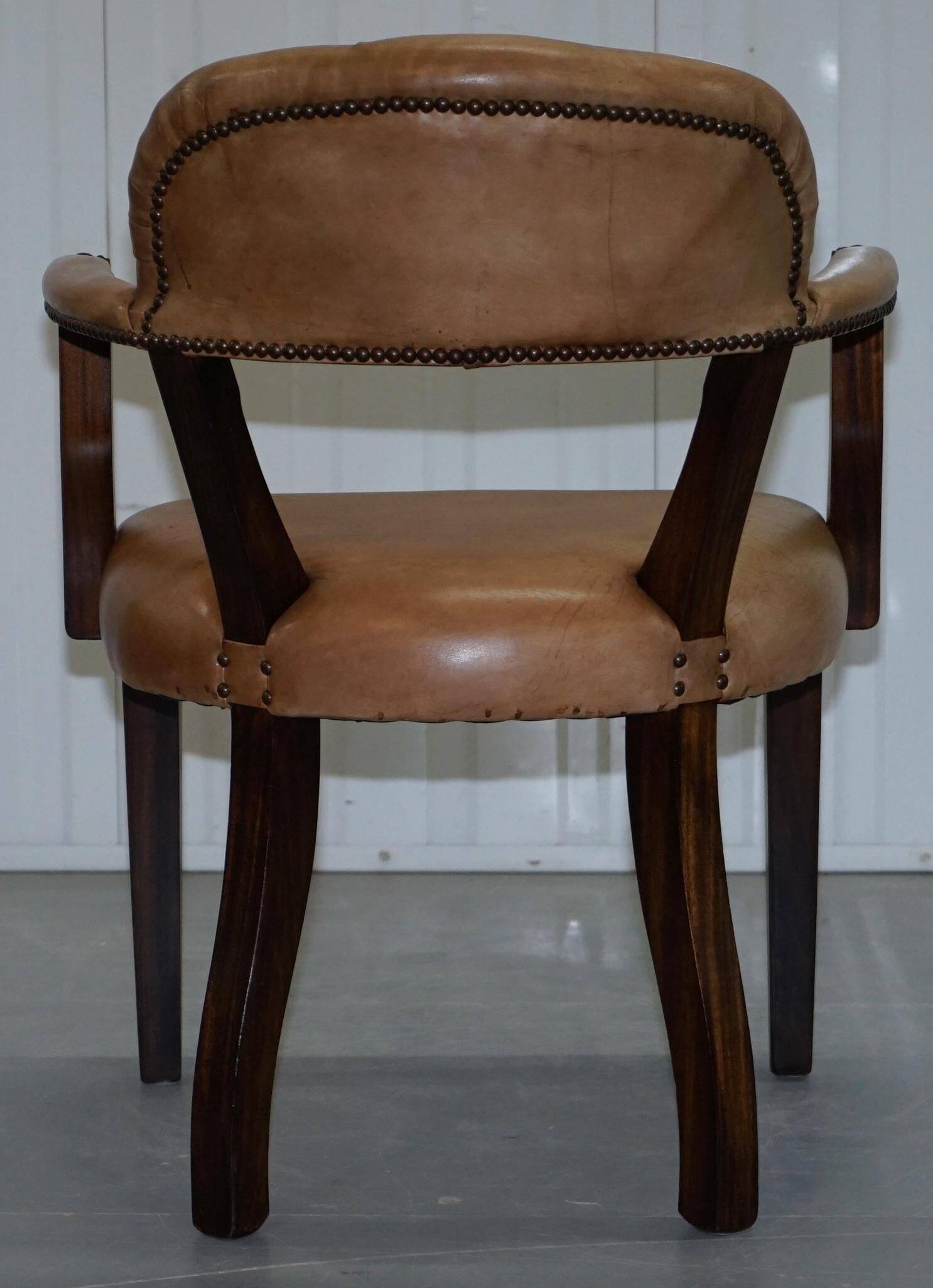Fauteuil de bureau en cuir House of Chesterfield