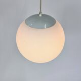 Lampe boule suspendue vintage en verre par hala zeist, 1960s