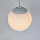 Lampe boule suspendue vintage en verre par hala zeist, 1960s