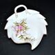 Meissen porcelain dish with pink floral decoration, signed Meissen