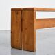 Solid pine bench, Les Arcs, circa 1973