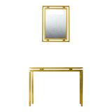 Regency console plus mirror, 1980s