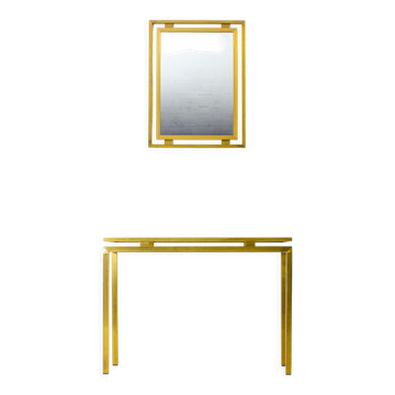 Regency console plus mirror, 1980s