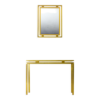 Regency console plus mirror, 1980s
