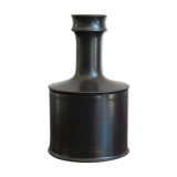 Vase en céramique noir italien de Franco Bucci Pesaro, années 1970
